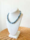 Harper Beaded Necklace-Navy