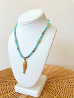 Mary Fish Pendant Necklace