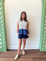 Olivia Navy Shorts