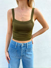 Basic Brami Top Moss