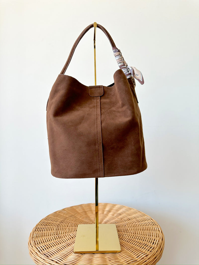 Amanda Bucket Bag-Brown