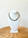 Harper Beaded Necklace-Grey