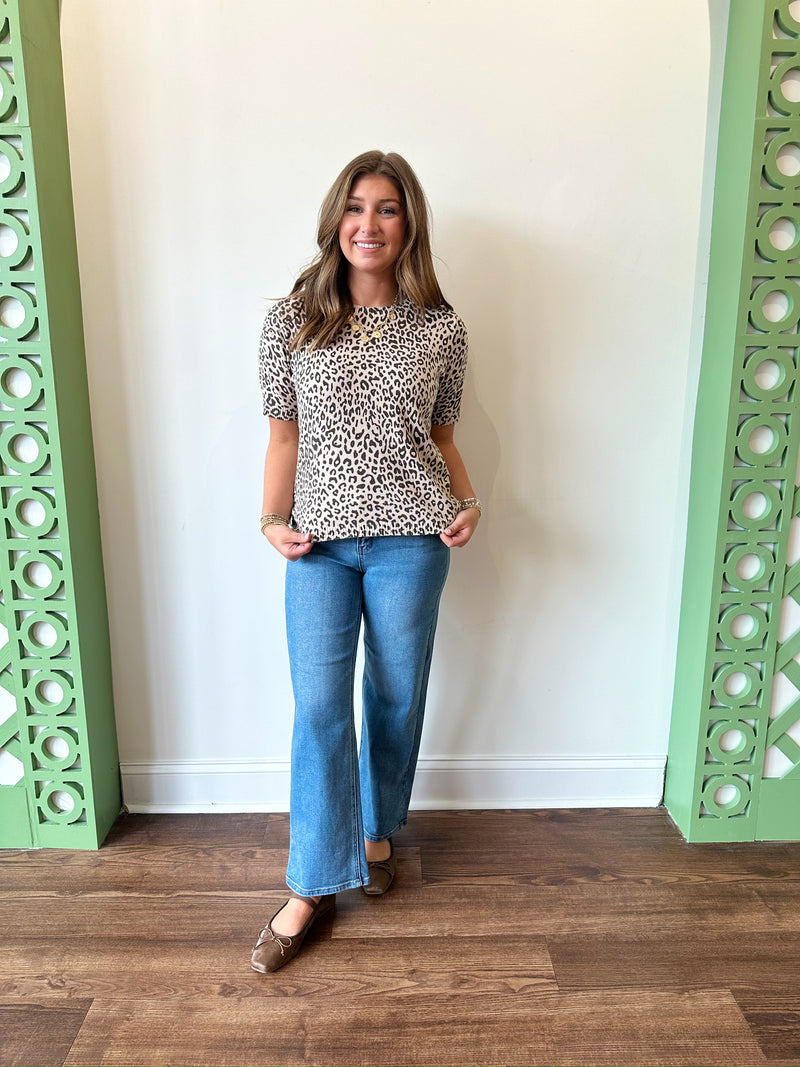 Erica Leopard Top