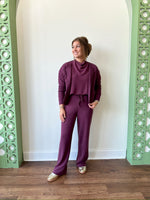 Mindy Plum Quilted Jacket