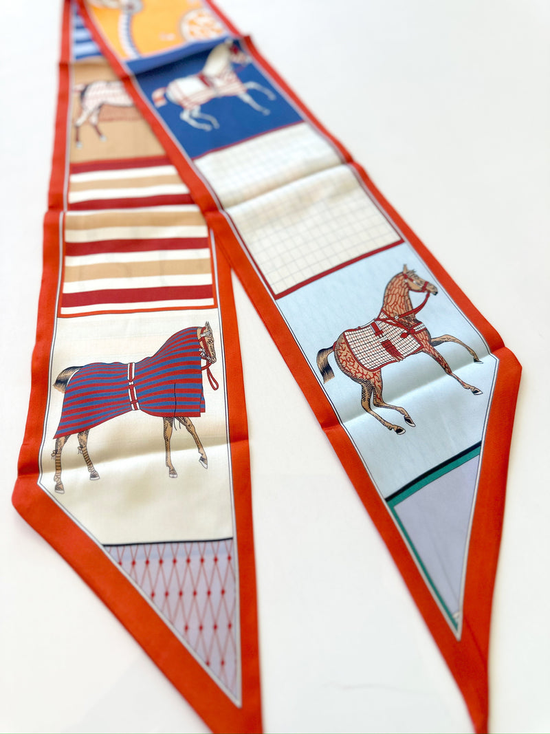 Beth Horse Printed Scarf