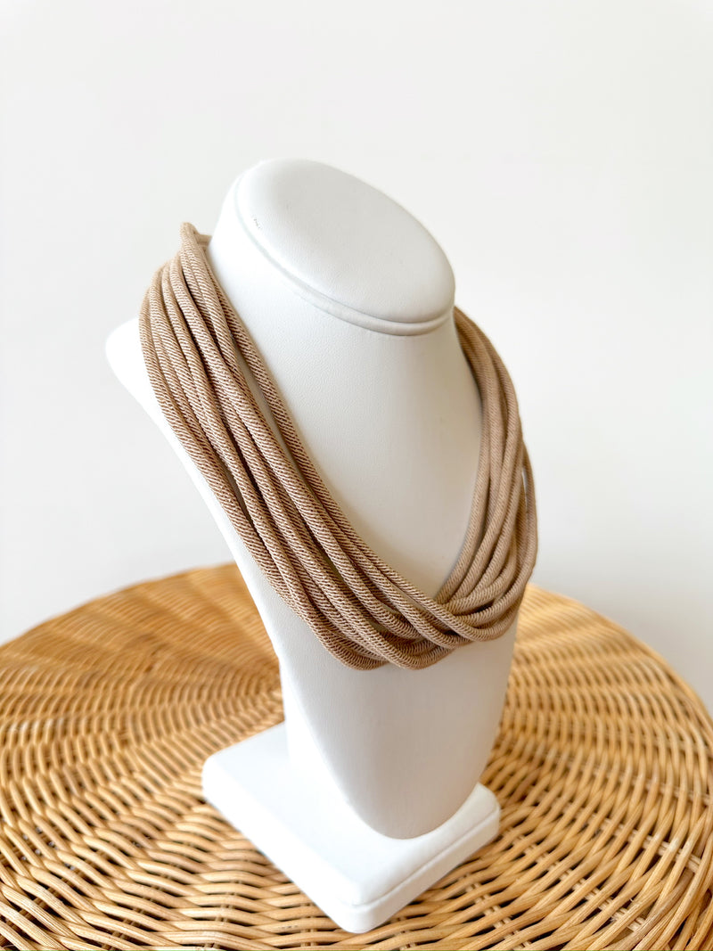 Ella Rope Necklace-Beige