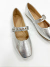 Gracie Silver Flats