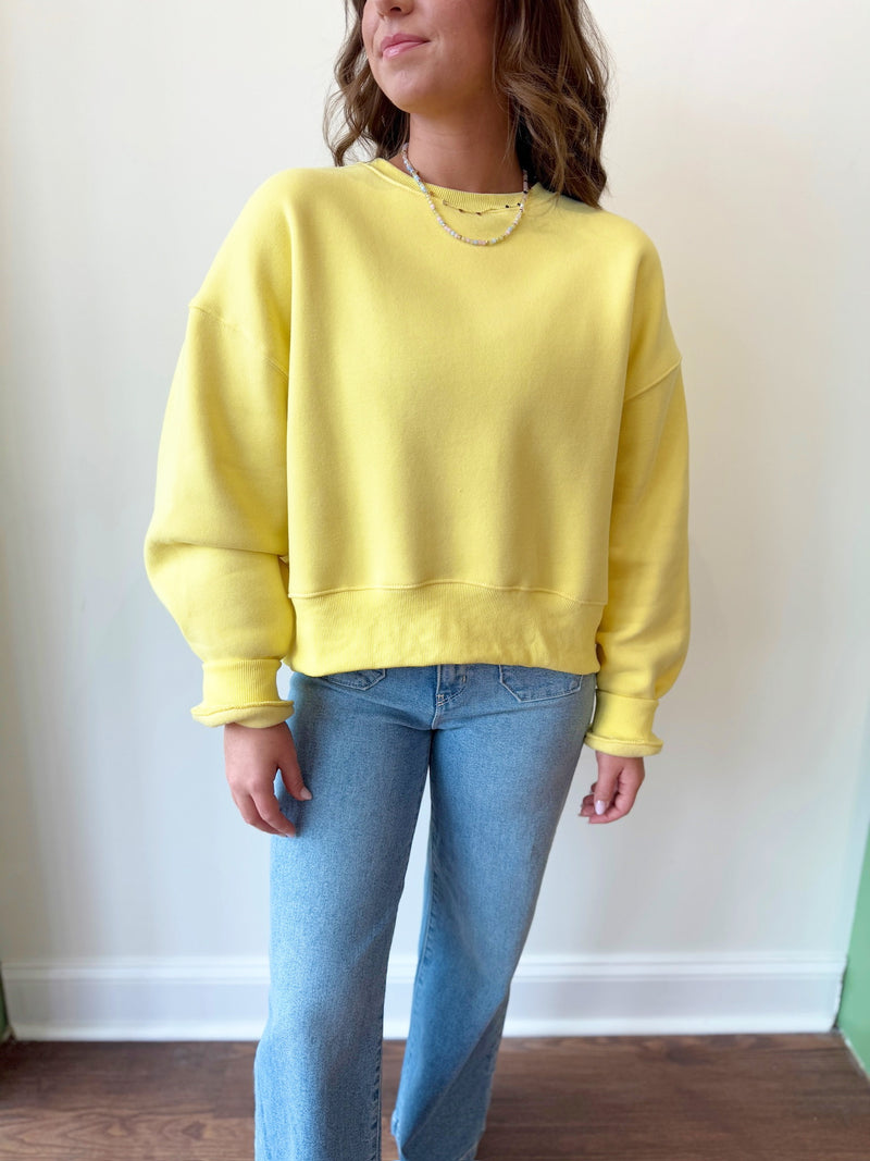 Allie Yellow Sweatshirt