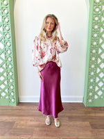 Sammy Wine Skirt