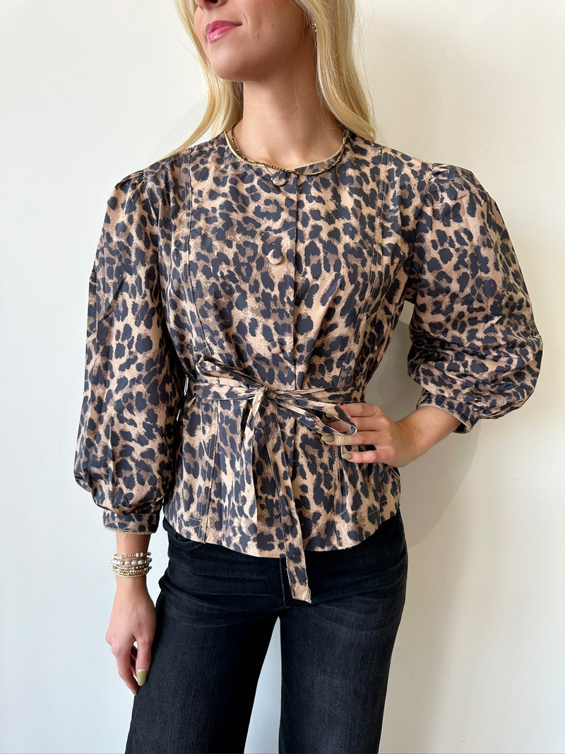 Hazel Leopard Top