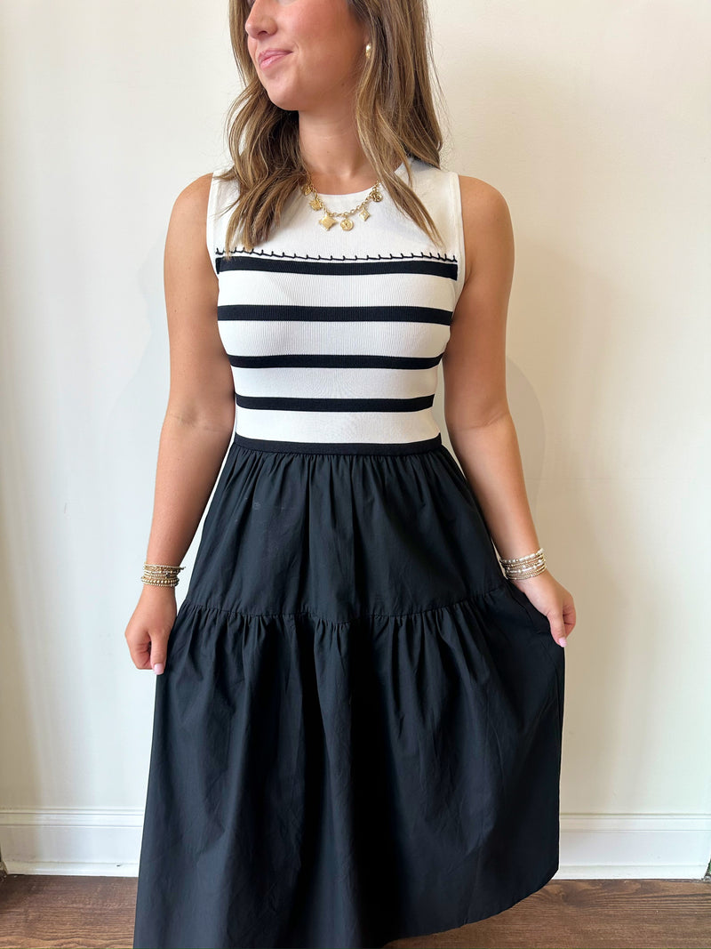 Katie Midi Dress-Black