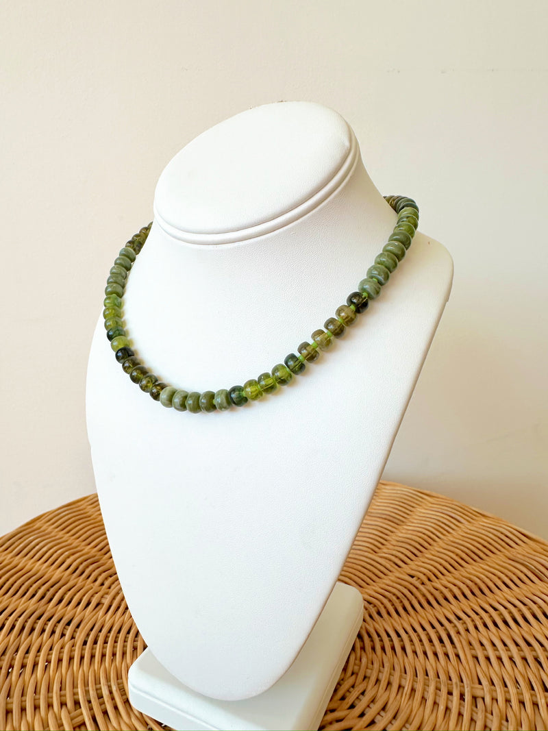Jordan Beaded Necklace-Green