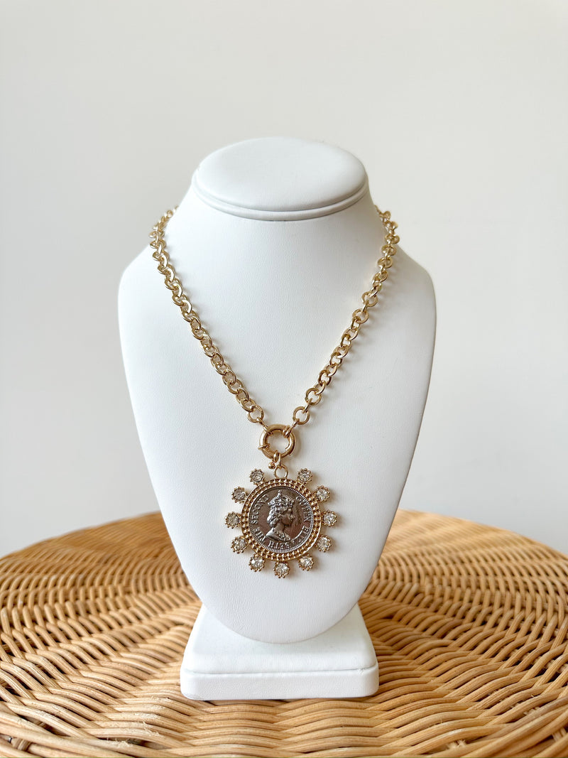 Darla Coin Pendant Necklace