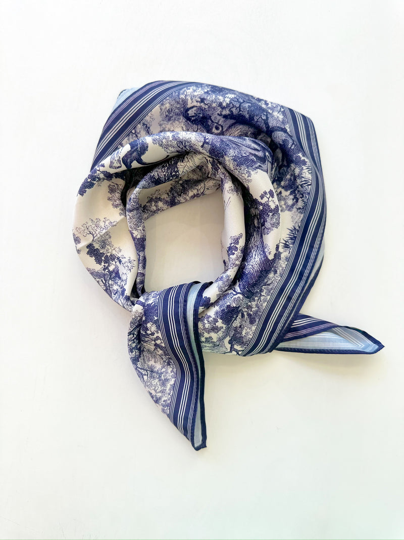 Annie Printed Bandana- Blue