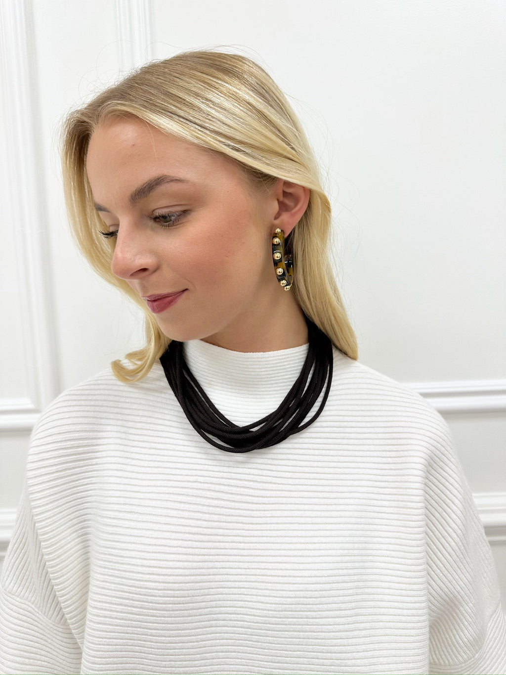Ella Rope Necklace-Brown