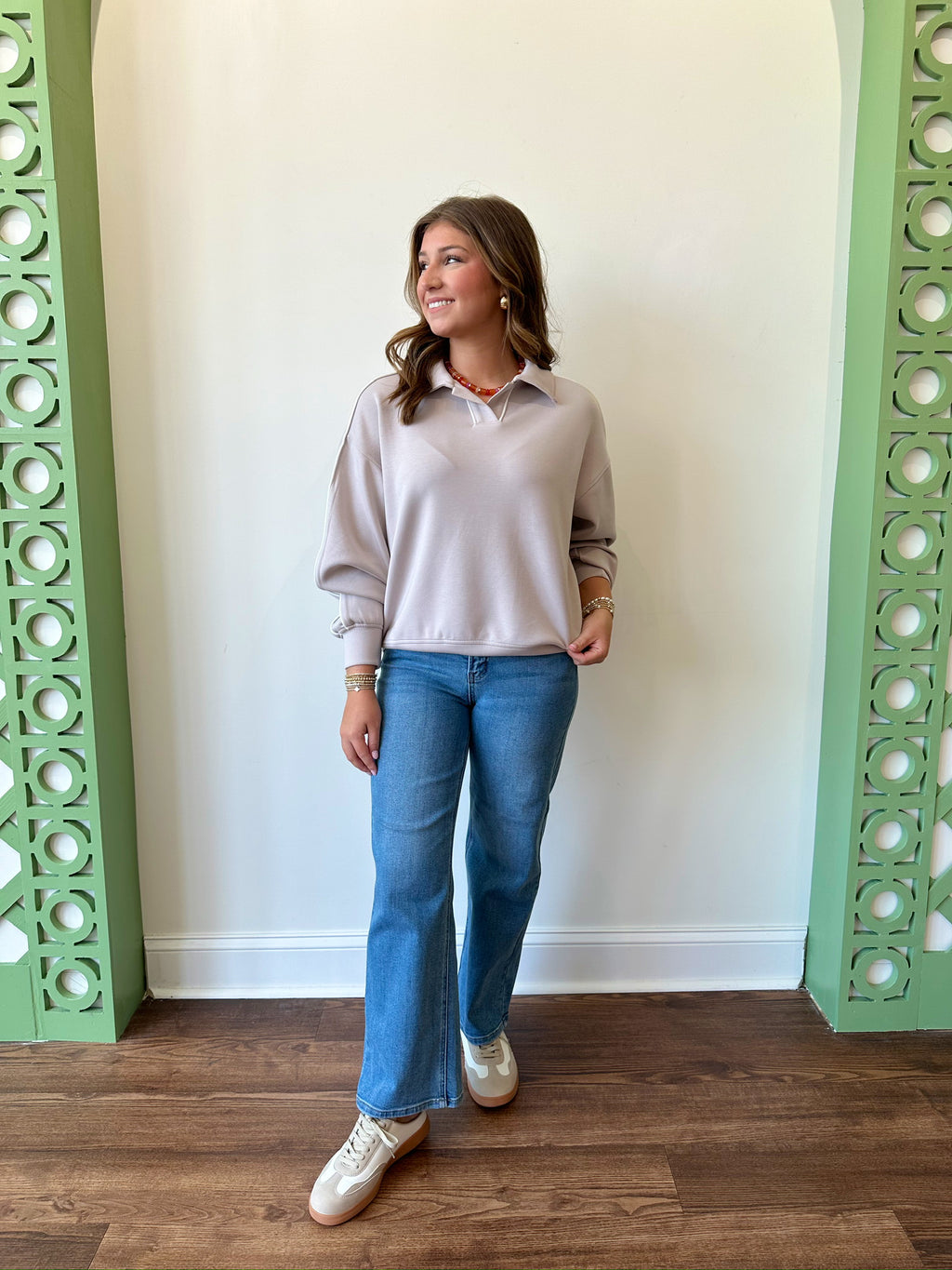 Meg Mocha Top