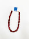 Macy Beaded Necklace- Wine