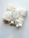 Cozy Pom Pom Throw Blanket