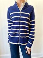 Sallie Navy Sweater Jacket