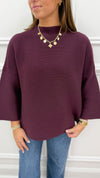 Paige Burgundy Sweater