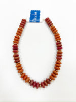 Macy Beaded Necklace- Rust