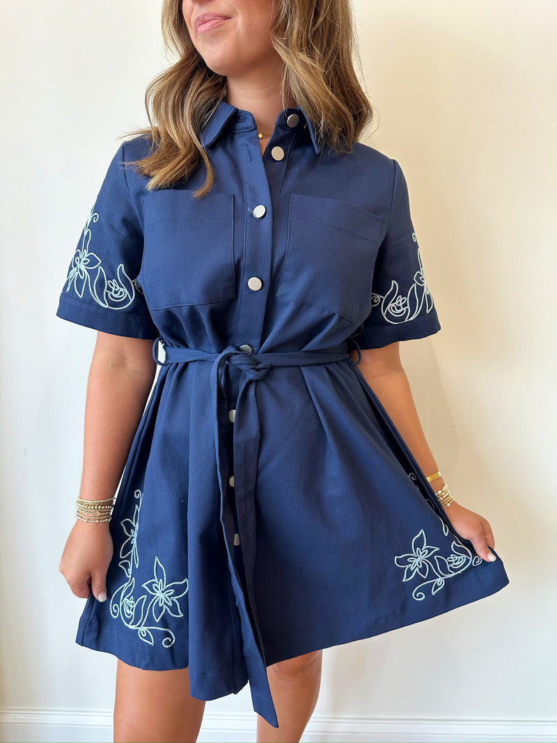 Amber Navy Dress