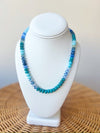 Jordan Beaded Necklace-Blue