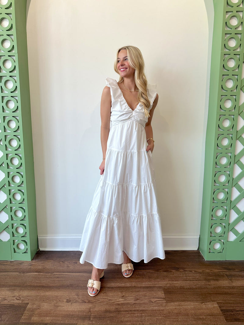 Leah White Dress