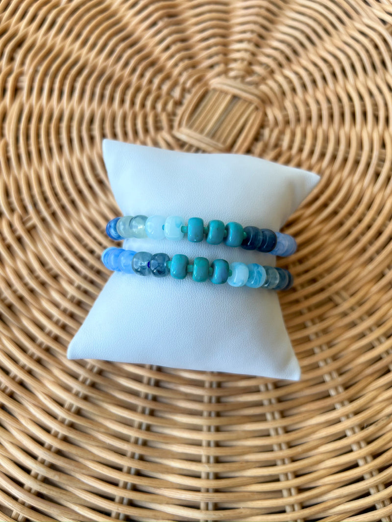 Mallory Beaded Bracelet- Blue