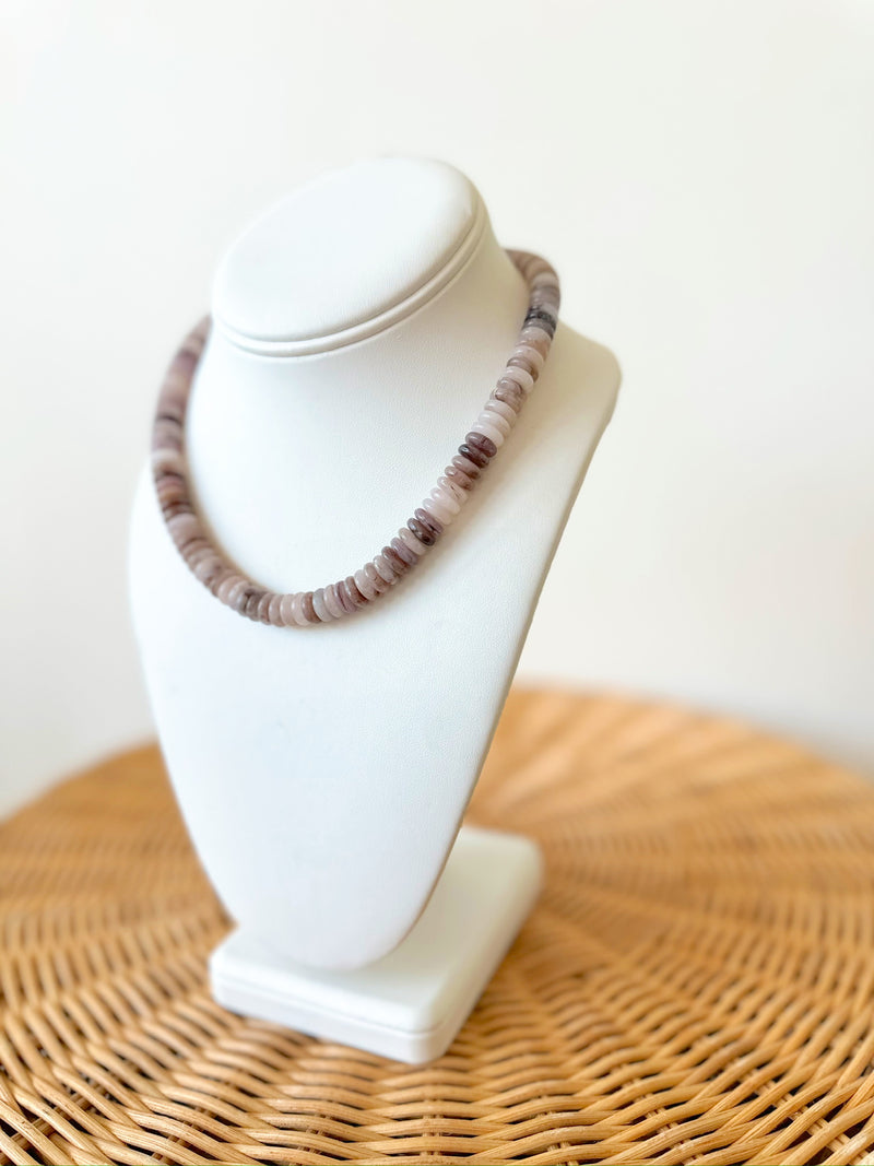 Harper Beaded Necklace-Natural