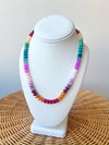 Jordan Beaded Necklace- Dark Multi