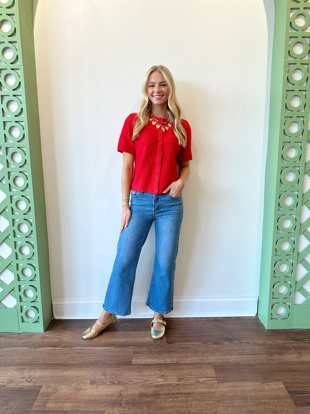 Jenna Red Top