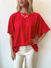 Carla Red Top
