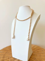 Sue Gold & Pearl Necklace