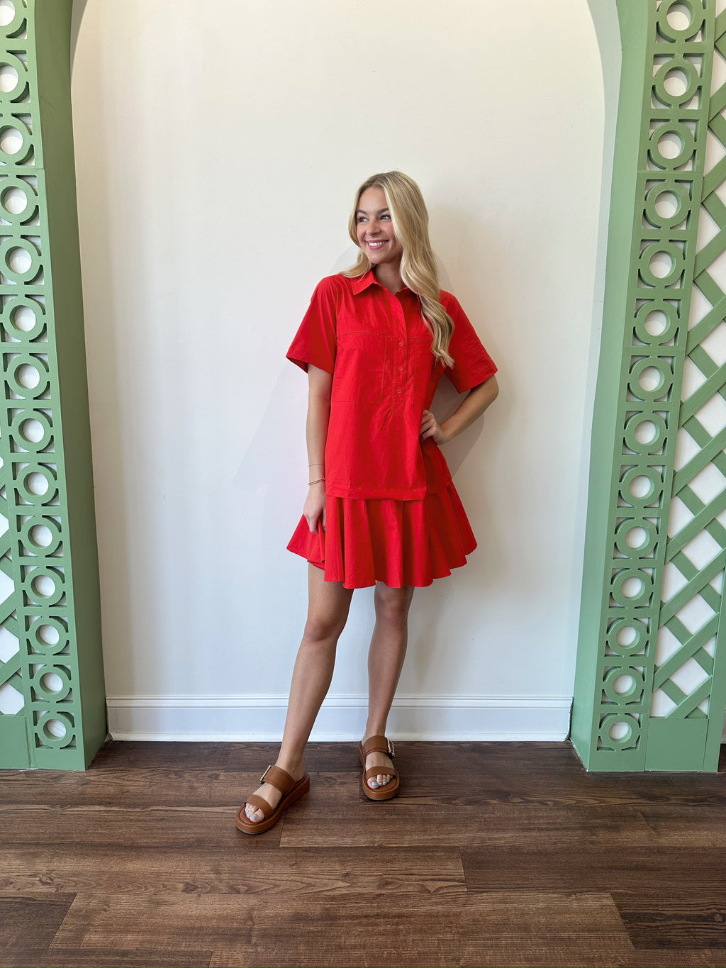 Sarah Red Dress