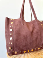 Carmin Brown Tote Bag