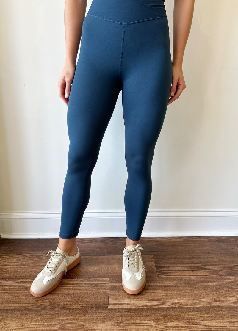 Liv Crossover Legging-Blue