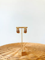 Livvy Bamboo Textured Hoops