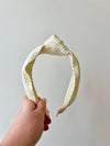 Debbi Raffia Headband- Ivory
