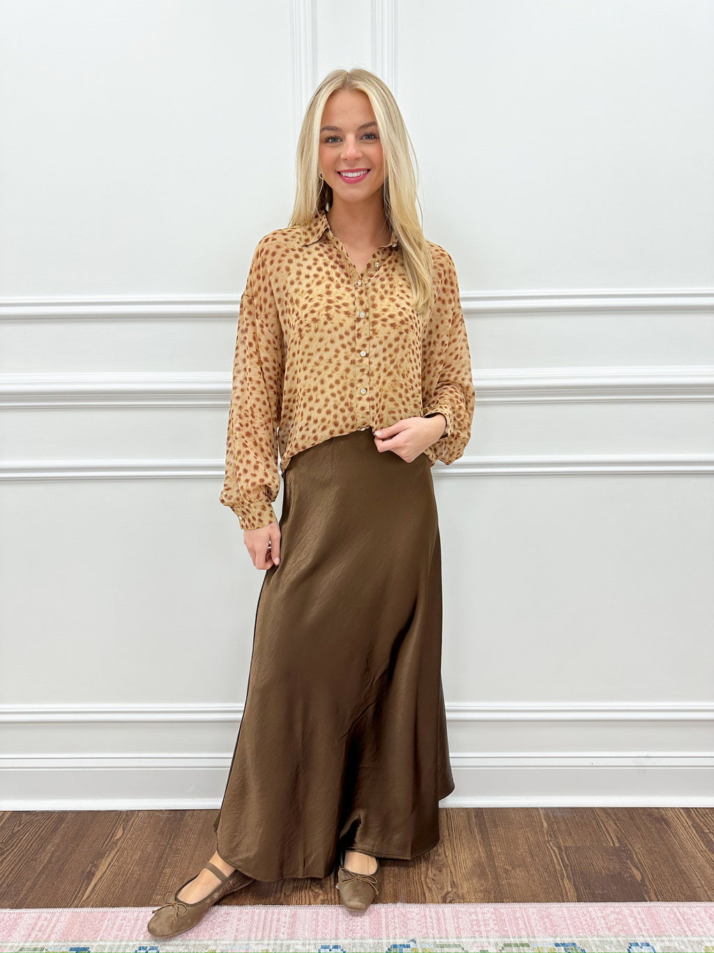 Briana Satin Skirt