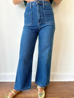 Lexie Patch Pocket Jeans-Dark