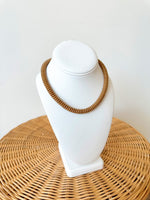 Harper Beaded Necklace-Brown