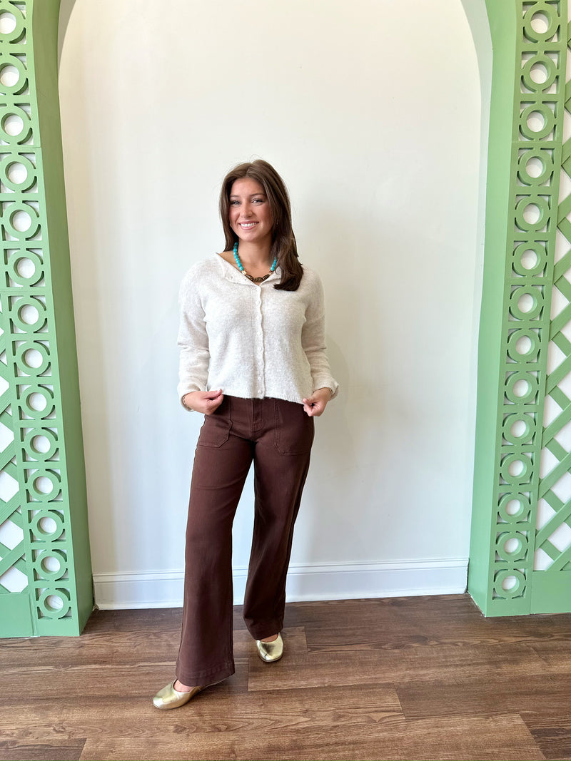 Taylor Oatmeal Cardigan