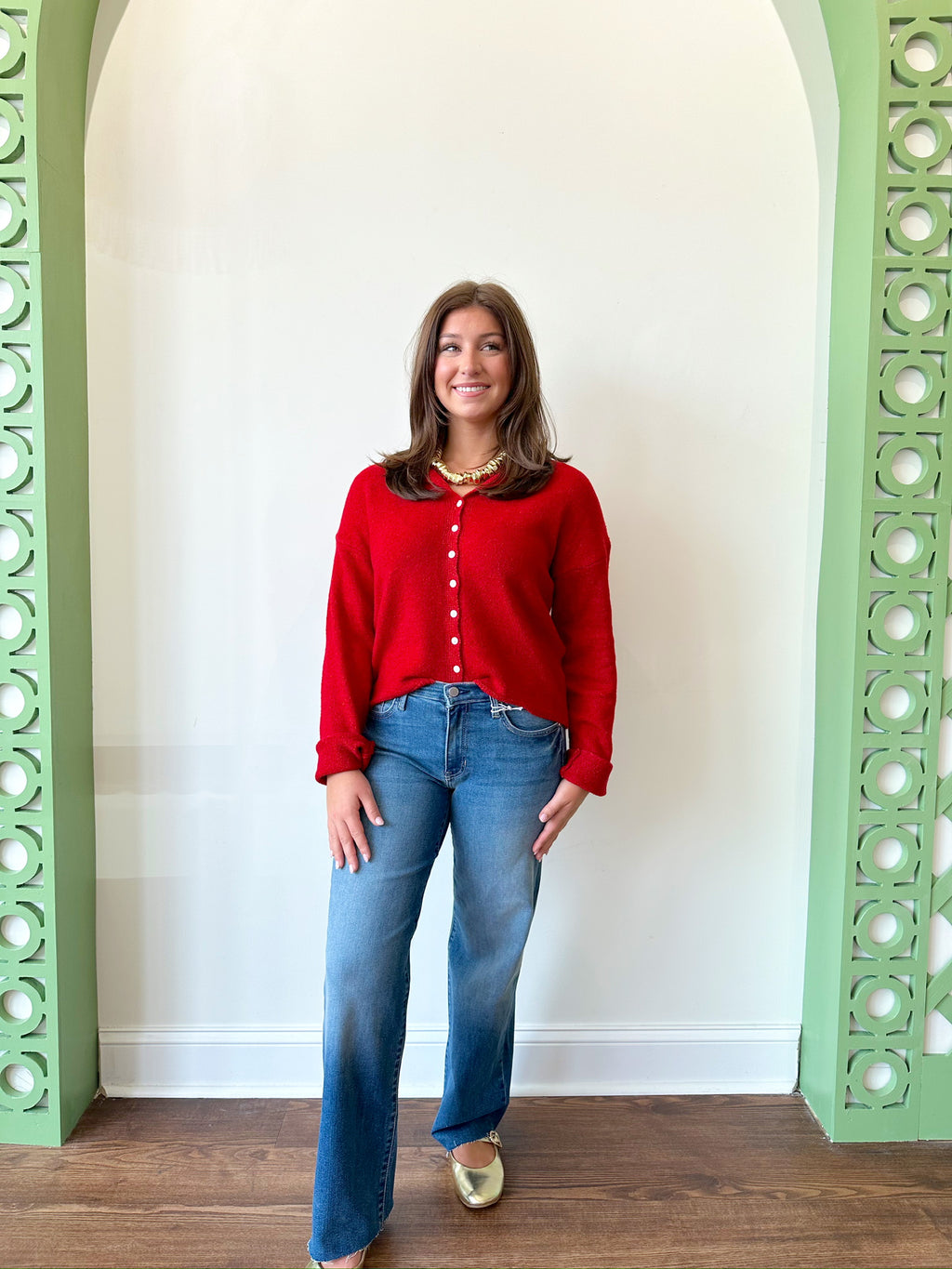 Taylor Red Cardigan