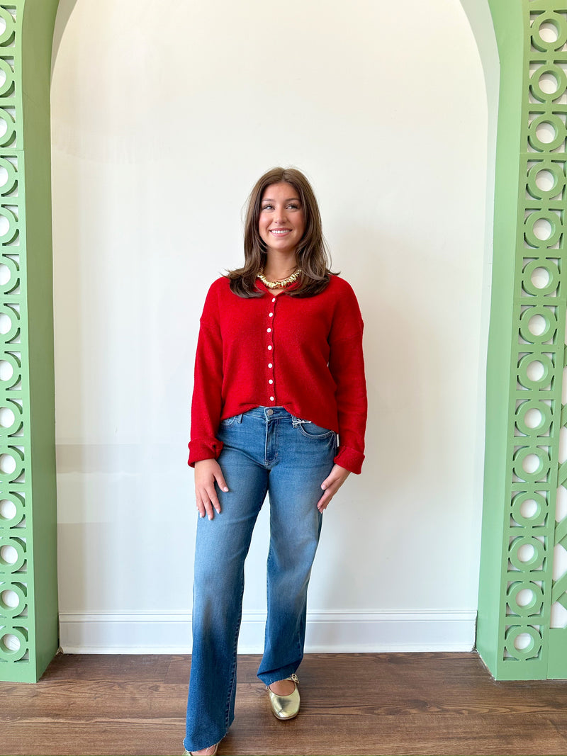 Taylor Red Cardigan