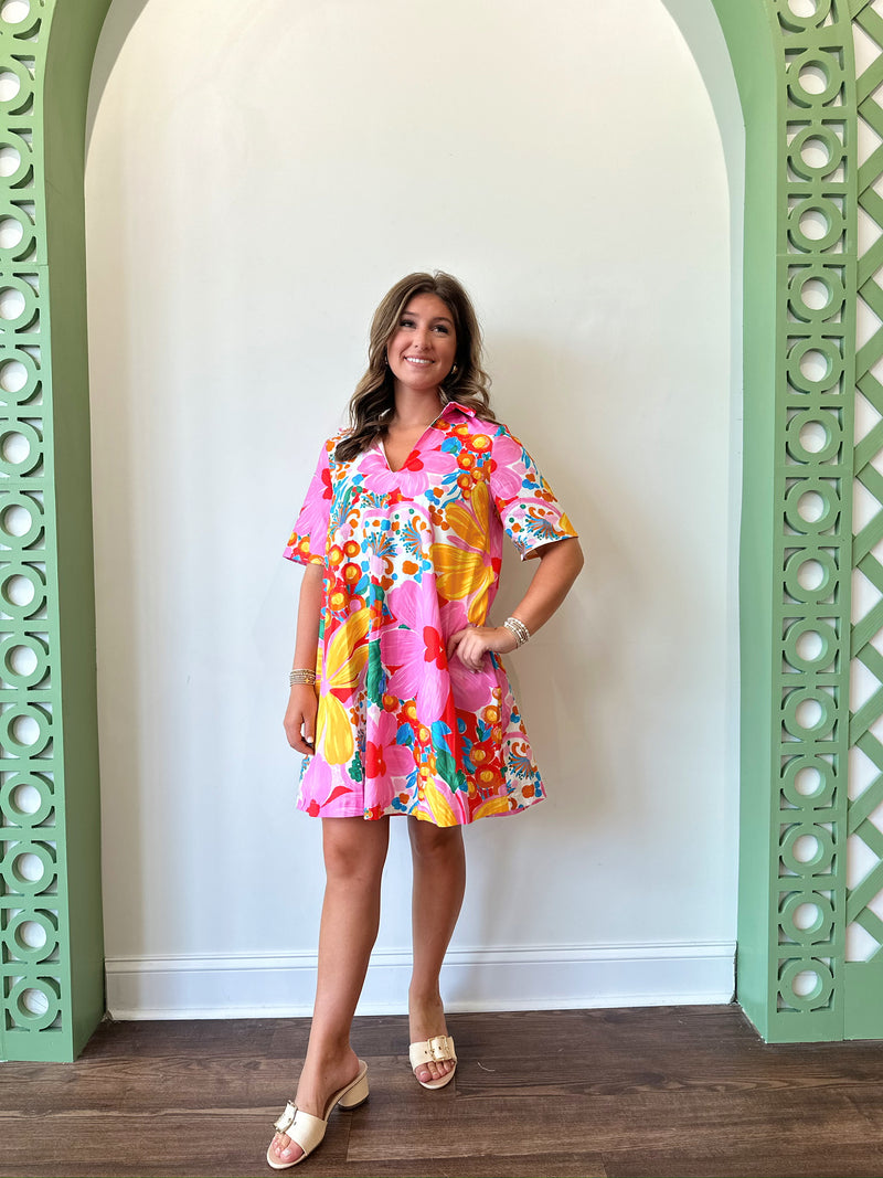 Lila Floral Dress