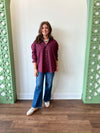 Ella Burgundy Top