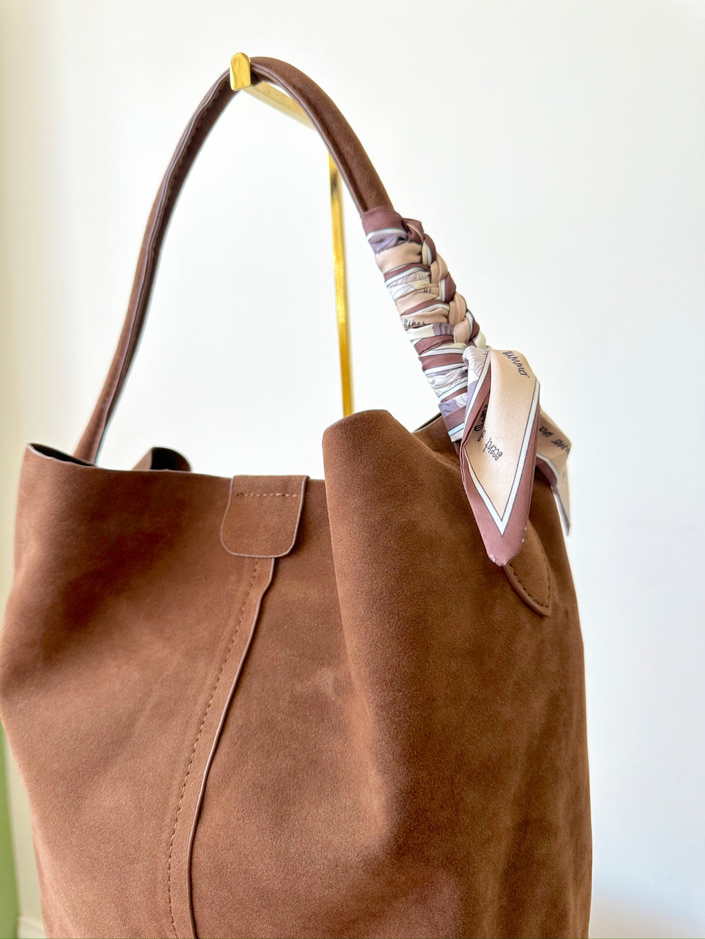 Amanda Bucket Bag-Brown