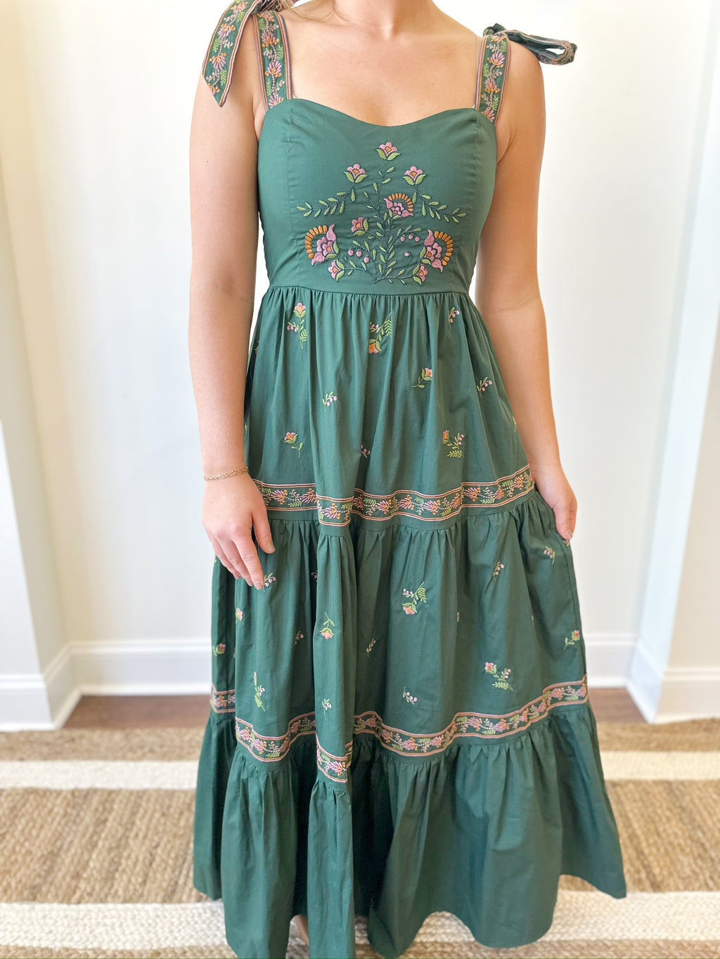 Mallory Green Maxi Dress