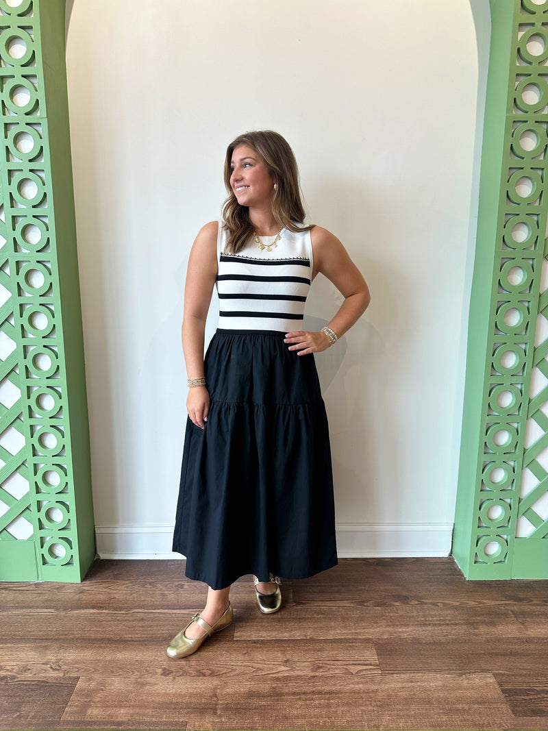 Katie Midi Dress-Black